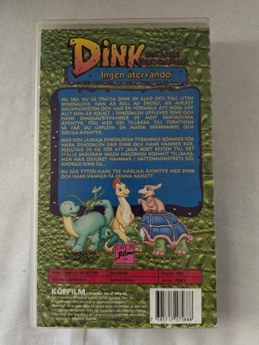 Dink, Den Lille Dinosaurien: Ingen Återvändo (VHS)
