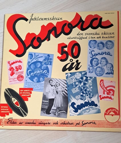 Jubileumsskivan Sonora 50 år - Eliten av svenska sångare och orkestrar på Sonora