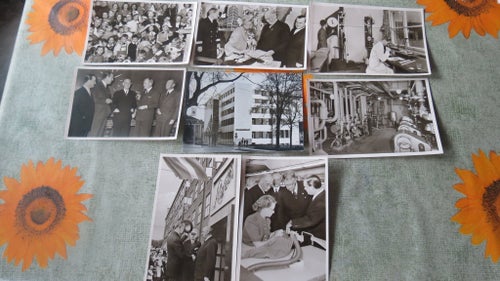 Algots Borås Västergötland 1951 Sibylla Gustav VI 8 vykort