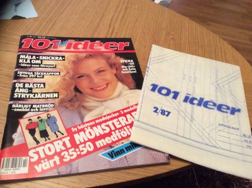 101 idéer nr 2 1987 sy,sticka , mode