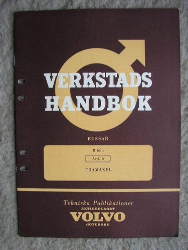 VOLVO Verkstadshandbok Buss B655 Framaxel