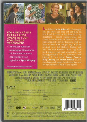 EAT PRAY LOVE - JULIA ROBERTS - FÖRLÄNGD VERSION /DIRECTORS CUT ( SVENSKT TEXT )