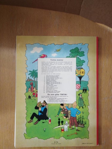 Tintin Herge Tintins äventyr Den mystiska stjärnan. 1972, 1:aupplagan. VeryF