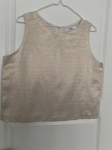 Mango guld topp, storlek L-XL