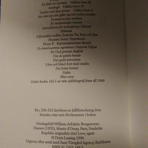 Kärlekens Teater av Doris Lessing