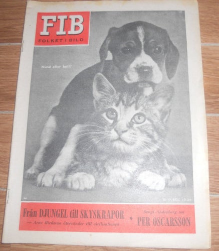FIB nr13 1954 Bengt Anderberg om Per Oscarsson, Arne Hirdman om Rio