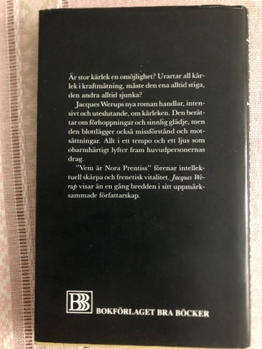 Vem är Nora Prentiss? - Jacques Werup (Roman)