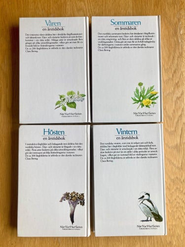 Årstidsböcker; Våren, Sommaren, Hösten, Vintern - Mycket gott skick
