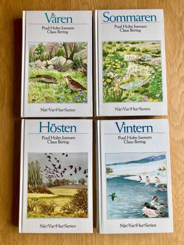 Årstidsböcker; Våren, Sommaren, Hösten, Vintern - Mycket gott skick