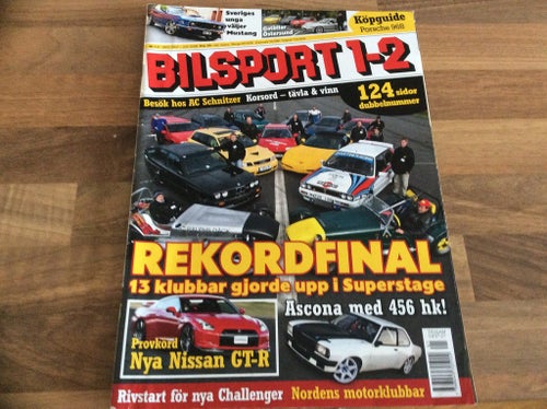 Bilsport Nr 1-2 2008 Gatbilar Östersund,köpguiden Porsche 968,Ascona,Nissan GT-R