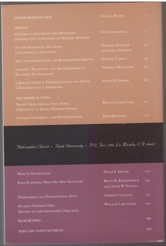 Philosophia Christi: Volume 8, Number 1, 2006 / Craig J. Hazen (editor)