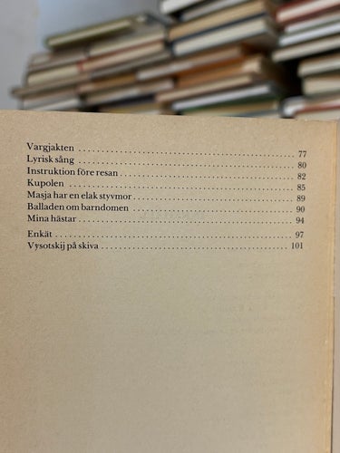 Vladimir Vysotskij Sånger 1959-80 Tolkning av Carsten Palmaer, Ola Palmaer