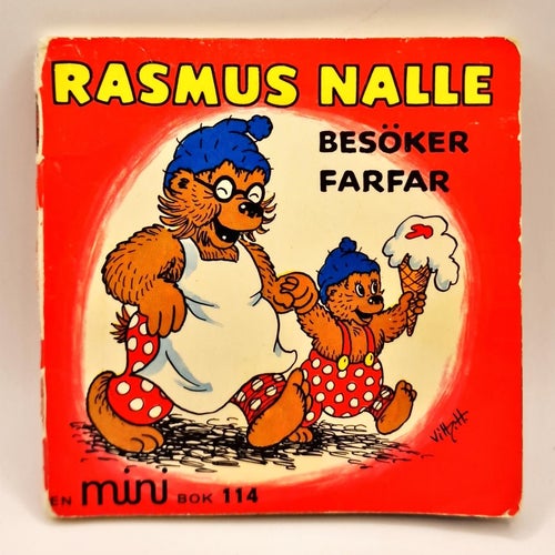 114. Rasmus Nalle Besöker Farfar - en mini bok