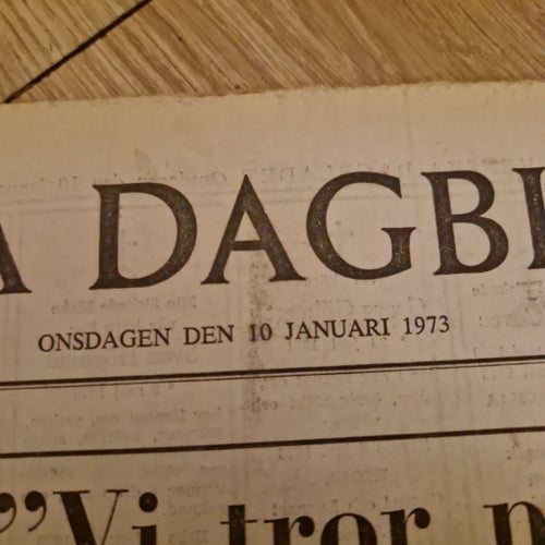 Svenska Dagbladet 10 januari 1973
