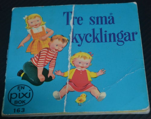 Äldre Pixibok Tre små kycklingar