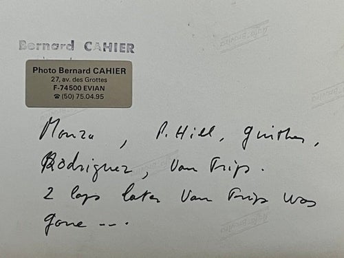 Monza 1961 - foto av B Cahier, snart dog von Trips, med Ferraris berömda hajnos