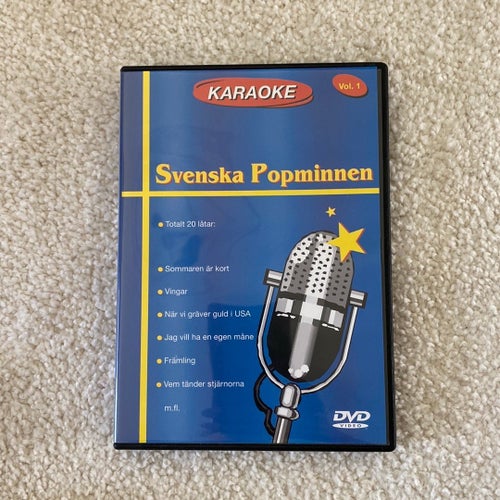 Karaoke Svenska Popminnen Vol. 1 DVD