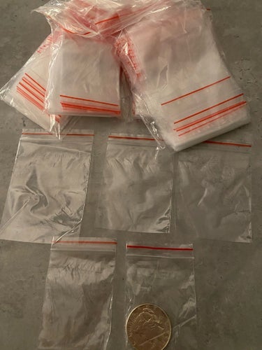 500 st Zip påsar 3 olika storlekar återförslutbara Nya !