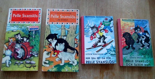 4 böcker om Pelle Svanslös av Gösta Knutsson