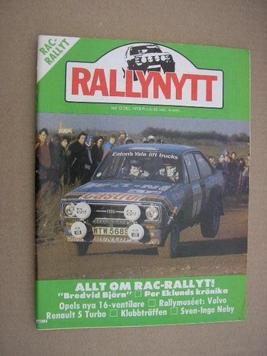 Rallynytt / Rally Nytt 1978 nr.12