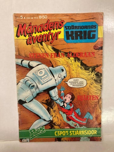 Månadens Äventyr Stjärnornas Krig nr 5 1986 Star Wars