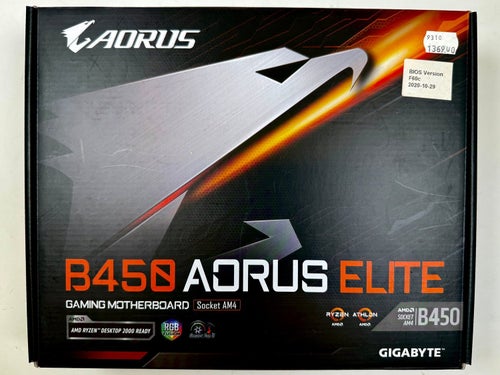 AMD Moderkort Gigabyte AORUS Elite B450 GAMING Socket AM4 NY