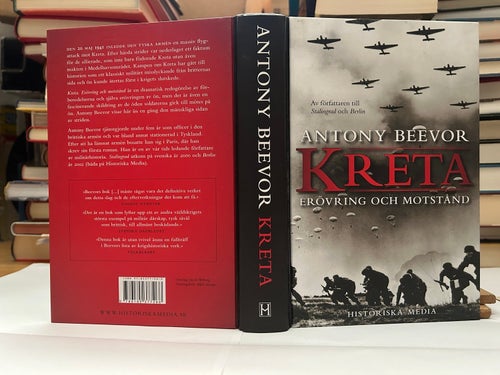 Kreta, Erövring och motstånd av Antony Beevor, bok, Very Fine plus