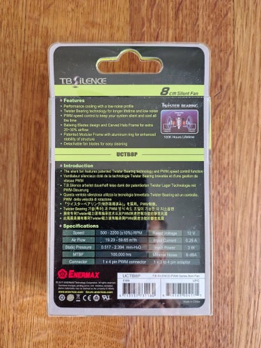 Enermax TB Silence 8 cm fläkt
