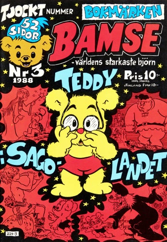 Bamse – världens starkaste björn Serietidning 1988 nr 3 (Oläst arkivex)