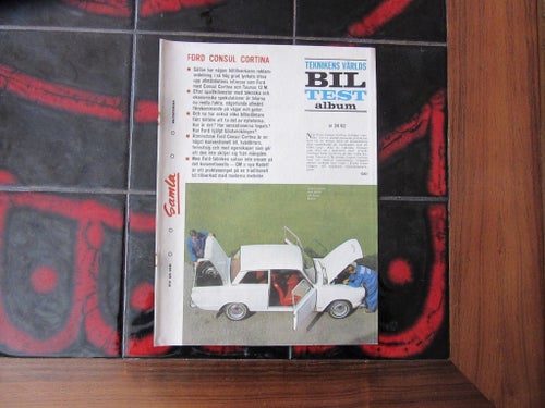Fort Cortina 1962 Teknikens Världs Biltest Album nr 24