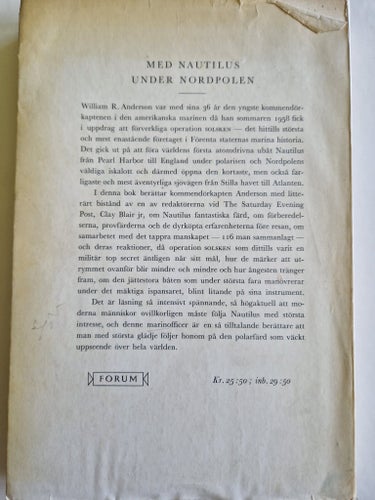 Med Nautilus under Nordpolen av William R. Anderson, 1959