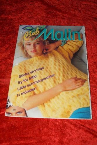 CLUB MALIN MÖNSTER TIDNINGAR BILAGOR TIPS BESKRIVNINGAR Nr 5 1986 5 7 8 9 1988