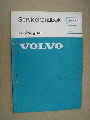VOLVO Verkstadshandbok Lastbil Växellåda R 5