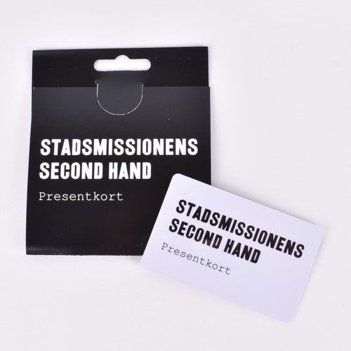 PRESENTKORT 500kr Stadsmissionens Second Hand Göteborg