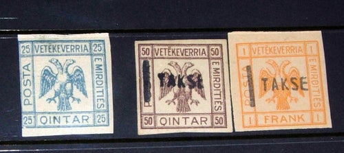 ALBANIEN MIRIDITISKA REPUBLIKEN 1921 Ost