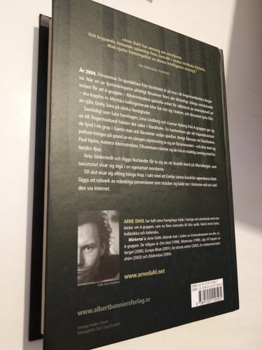 Mörkertal - Arne Dahl, bok inbunden Very Fine