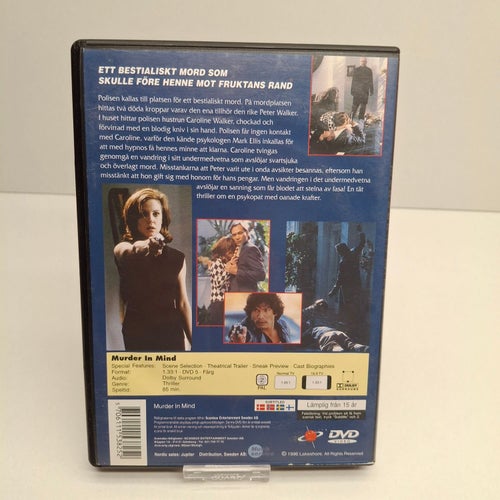Murder in mind - Region 2, DVD-Film, Svensk text, Gott skick