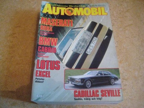AUTOMOBIL NR 10 1984 MASERATI BORA , BMW 323i CAB ,M.M