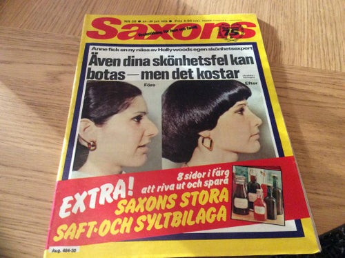 Saxons Nr 30 1979 Groucho Marx,Snöman storfot i USA,sjöängsskolan i Askersund