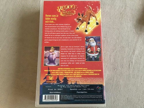 RUDOLF MED DEN RÖDA MULEN VHS SVENSKT TAL