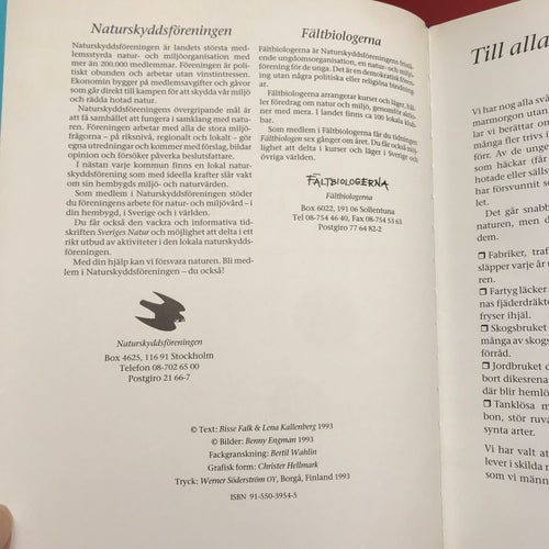 GE PLATS ÅT ÖRNEN! fakta och saga om tio av våra hotade fåglar Bisse Falk mfl