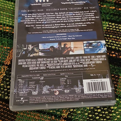 Miami Vice - Colin Farrell, Jamie Foxx DVD (Sv Text)