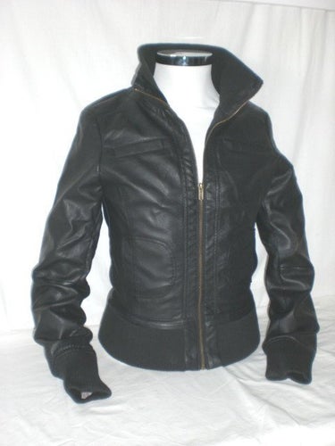 ++ Ny snygg & mjuk svart skinnjacka ++ HELT NY ++ MEDIUM +++