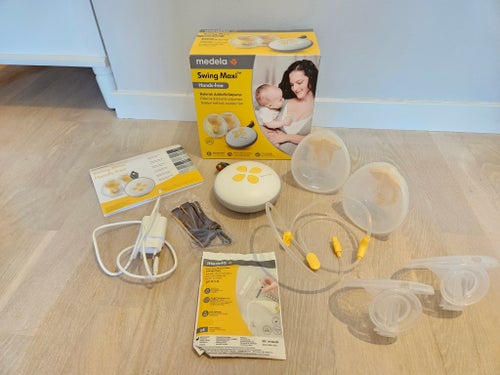 Medela Swing Maxi Hands-Free och Medela Harmony med tillbehör, nästan oanvända!