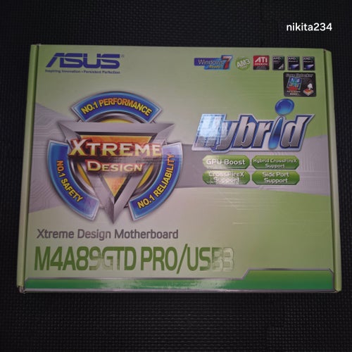 Premium-moderkort ASUS M4A89GTD PRO/USB3 (Socket AM3) i mycket fint skick