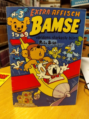 Bamse 1989 nr 3 med affisch. Very Fıne plus