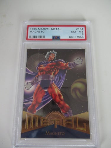 1995 Marvel Metal Magneto Holo #104 PSA 8 NM-MT