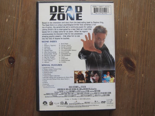 The Dead Zone - DVD Stephen King OBS! Ej svensk text - import!
