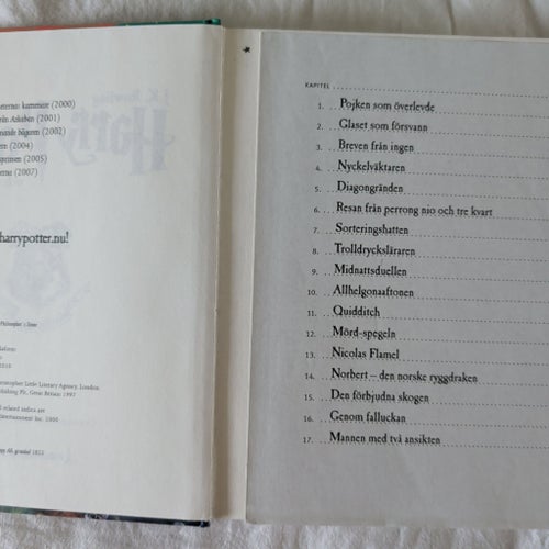 Harry Potter de vises sten bok
