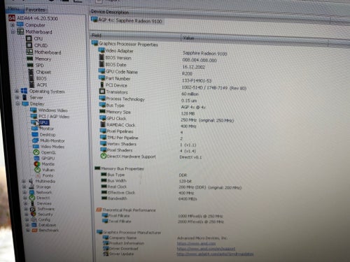 Sapphire Radeon 9100 Atlantis Grafikkort AGP